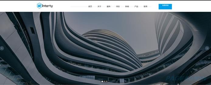 室内设计网站模板 T2569.jpg 室内设计网站模板 T2569.jpg